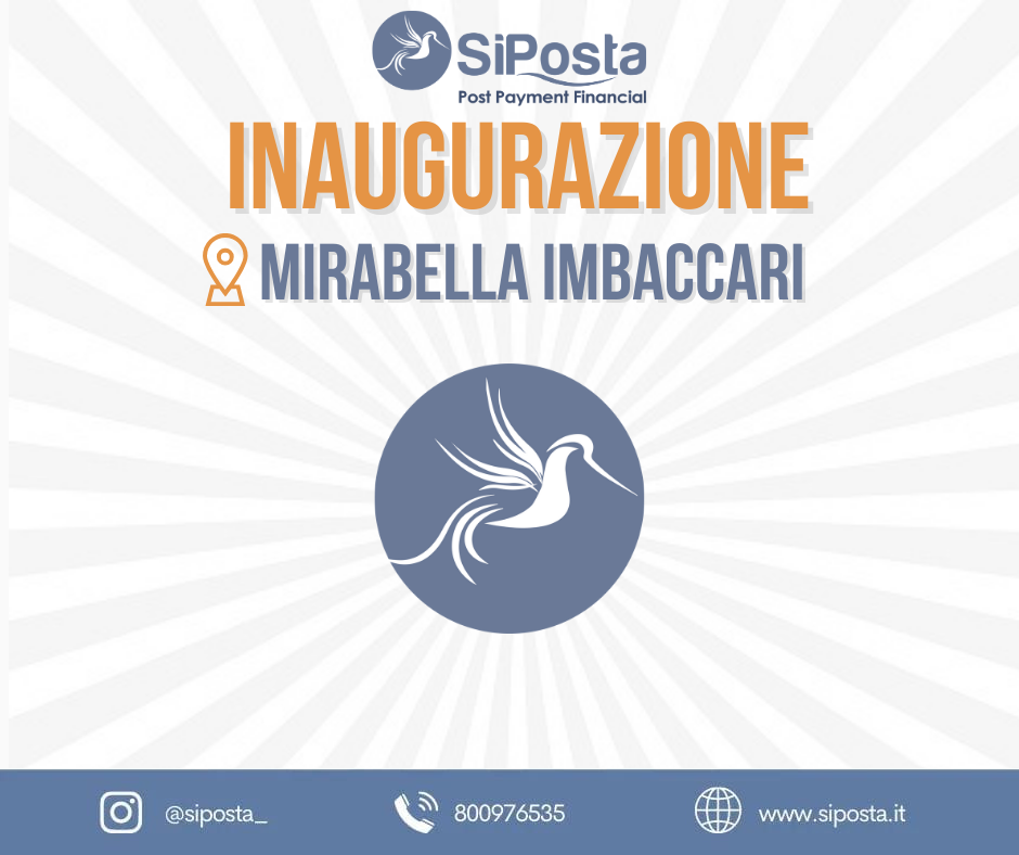 SiPosta il 4 Novembre 2023 inaugurazione SiPosta Mirabella Imbaccari