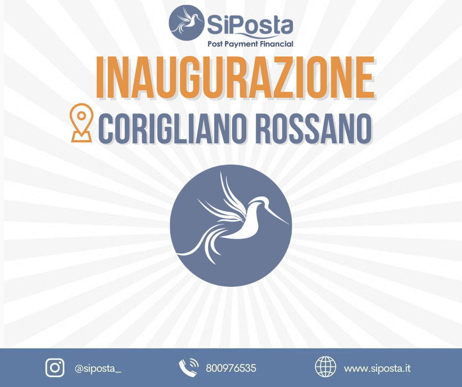 Nuova apertura Poste Private in Corigliano Rossano - Calabria