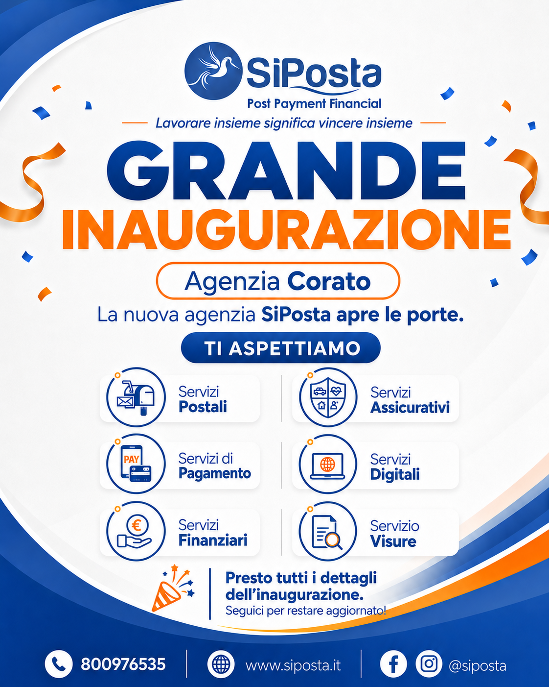 Nuova apertura Poste Private in Corato - Bari - Puglia