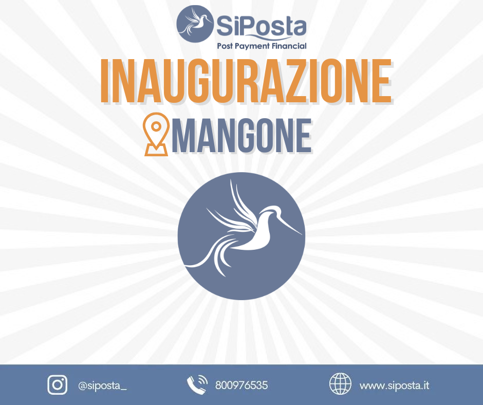 Nuova apertura Poste Private in Mangone - Cosenza - Calabria