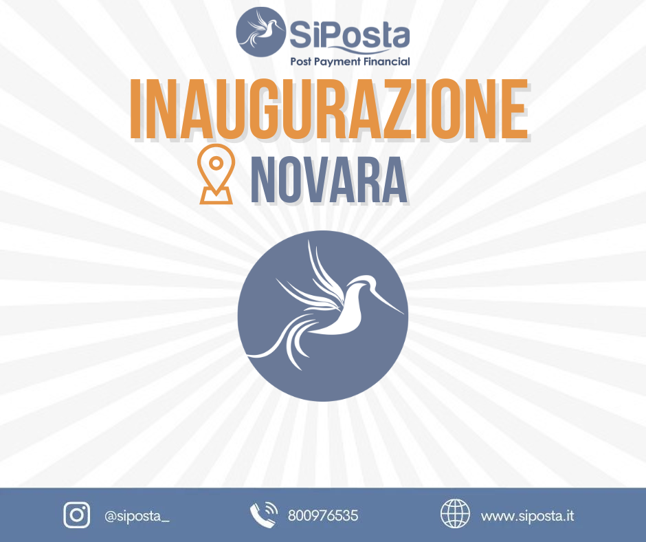 SiPosta il 12 Gennaio inaugurazione Novara